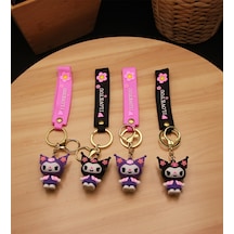 Kuromi Silikon Anahtarlık - 12 Adet - 1 Paket