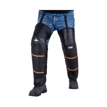 Motosiklet Diz Pedleri Açık Sıcak Rüzgar Geçirmez Bisiklet Siyah - Turuncu