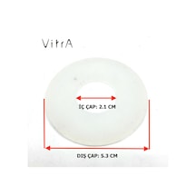 VitrA Gömme Rezervuar İç Takım Boşaltma Grubu Contası 2.1 x 5.3 CM Beyaz