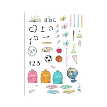 Okul Meteryalleri Sticker Set 2