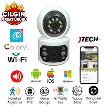 O-kam 4047 3mp 3mp 4mp Wi-fi 2 Lens Alert Ptz Akıllı Masaüstü Kamera