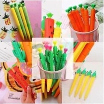 5'li 0.7 Uçlu Versatil Kalem Seti - Kaktüs, Karpuz,mısır,ananas,havuç 5'li Çok Renkli