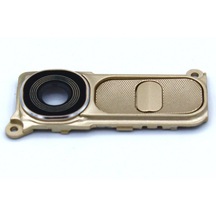 Lg K10 K430 Kamera Lensi Kamera Camı Ses Tuşlu Set - Gold