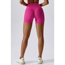 Kısa Popita Gym Tayt Şort - Fuşya Fuşya