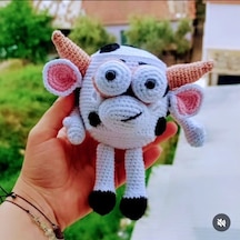 Mimikolar Oyuncak İnek Amigurumi Oyuncak 1 Adet Fiyatıdır