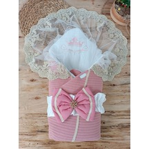 Yenidoğan Tericotton Örgülü Trilüx Bebek Battaniyesi Kundak Çok Renkli