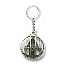Behind Bars Kuru Kafa Figürlü Unisex Metal Anahtarlık Parmaklıklar Ardında Asi Ruhun Sembolü