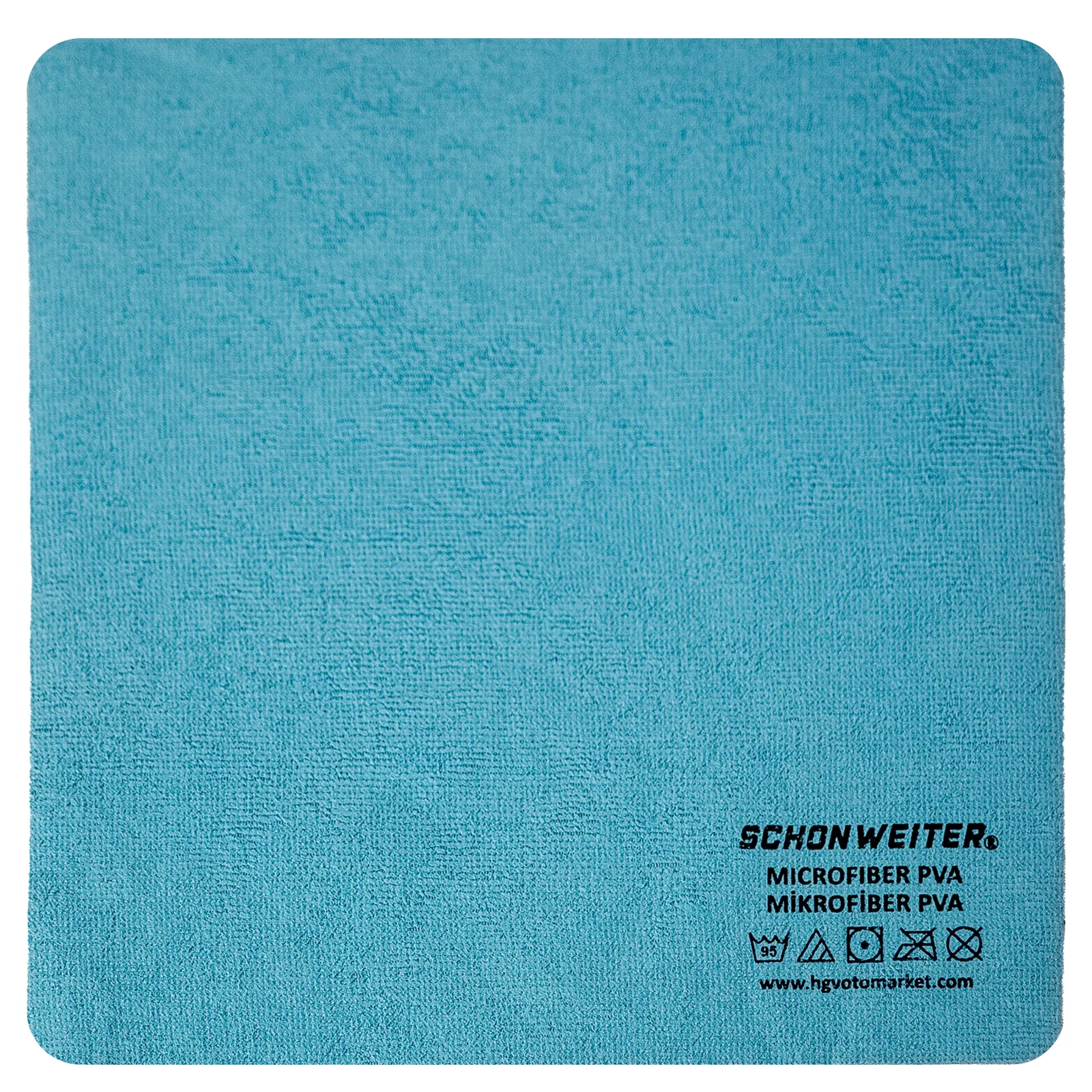 Schön Weiter - Pva Destekli Profesyonel Mikrofiber Araç Oto Cam Ayna Ve Krom Temizlik Bezi 30x30 Cm
