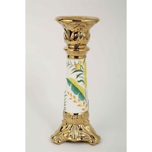 Vitale Seramik Klasik Şamdan 14 12.2 32 Cm Ak.kd0077 Çok Renkli