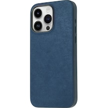 Apple Uyumlu iPhone 15 Pro Kılıf Zore Mikro Fiber Mimoza Kapak