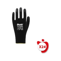 Beybi PU Touch Siyah Poliüretan Kaplı Polyester Örme Nitril İş Eldiveni 9 Beden 24 Çift Beybi PU Touch Siyah Poliüretan Kaplı Polyester Örme Nitril İş Eldiveni 9 Beden 24 Çift