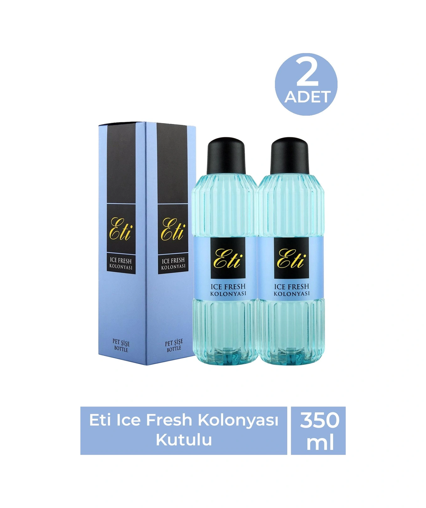 Eti Ice Fresh Kolonya 350 Ml 2 Adet