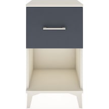 Arges Komodin Tek Çekmeceli 44x30x80 Aytaşı-antrasit Aytaşı
