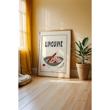 Gurme Mutfağı Temalı Ahşap Çerçeveli Poster Tablo 55