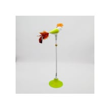 Vantuzlu Yaylı Kedi Oyuncağı - Limon Yeşili