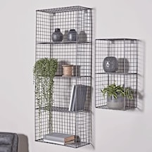 Wessdizayn Metal Duvar Rafı Dekoratif Kitaplık 2 ‘Li Set Wd-260