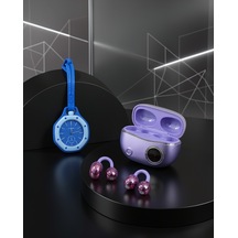 Kablosuz Kulaklık Ve Mavi Çanta Charm Saat İkili Set Uczzyxg10kcharmçanta-9