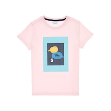 U.S. Polo Assn. Erkek Çocuk Açık Pembe Bisiklet Yaka Tişört 50307152-VR078