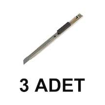 3 Adet Maket Bıçağı Dar Metal 620g