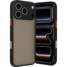 Flzdgnkr Newface Apple, Uyumlu iPhone 17 Pro Kılıf Montreal Silikon Kapak - Siyah
