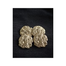 Premium Krater Taşı Görünümlü Metal Gold Düğme - 4 Adet 34 Mm 54 Mm