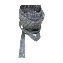 Silikonlu Yapıştırma Taş 1 Cm Gümüş 5 Metre