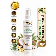 Keratinli Saç Bakım Spreyi Isı Ve Renk Koruma, Keratin, Seramid, Panthenol Ve Hindistan Cevizi Sütü 150 Ml