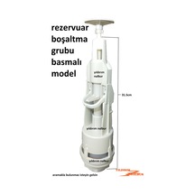 Klozet Rezervuar Boşaltma Grubu Banyo Depo Rezervuar Orta Göbek B