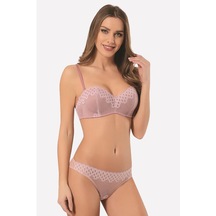 Nbb Kadın Gül Kurusu Büstiyer Külot Takım