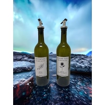 Sızdırmaz Zeytinyağı Ve Ayçiçek Yağı Şişesi Yağdanlık Koyu Renkli 2 Adetx750 Ml