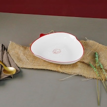 Aryıldız Red Bird Üçgen Servis Tabağı Kırmızı Detaylı Renkli 20 Cm Çok Renkli