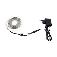 3 Çipli Günışığı Şerit Led 5 Metre 12v Adaptör Kuruluma Hazır Anahtarlı Set
