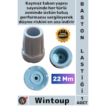 Baston Kauçuk Kaymaz Dayanıklı Yedek Pabuç Güvenli Ortopedik Siyah Destek Baston Lastiği 22 Mm
