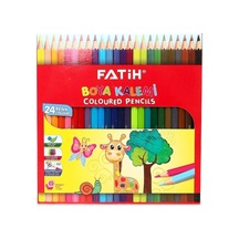 24 Renk Kuru Boya Tam Boy Çok Renkli