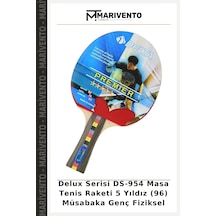 Delux Serisi Ds-954 Masa Tenis Raketi 5 Yıldız 96 Müsabaka Genç Fiziksel