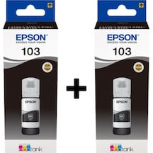 Epson 103 Siyah Mürekkep Kartuş İkili Paket Kutulu Ürün L3266