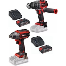 Einhell TP-CD/60 Li-i Bl Matkap + TP-CI 18/220 Li Bl Vidalama 2x2.5AH Kömürsüz Darbeli Set Einhell TP-CD/60 Li-i Bl Matkap + TP-CI 18/220 Li Bl Vidalama 2x2.5AH Kömürsüz Darbeli Set