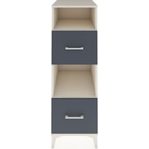 Kronos Dolap 2 Raflı 2 Çekmeceli 44x59x134 Aytaşı-antrasit Aytaşı
