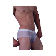 Erkek Beyaz Fantezi Seksi Transparan Boxer Hf080810