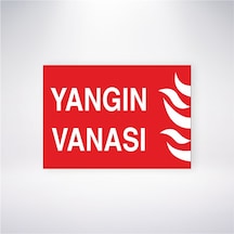 Yangın Vanası 21x28 Arkası Yapışkanlı Sticker