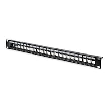 Digitus Dn-91411 Cat6 24 Port Boş Patch Panel 19" 1u Siyah