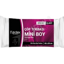 3 Adet Flodex Extra Güçlü Çöp Torbası Mini Boy Beyaz