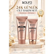 Xaura Beauty 24k Günlük Cilt Bakım Seti Gold Foam Cleansing 100 Ml + Bb Cream Spf50+ 50 G