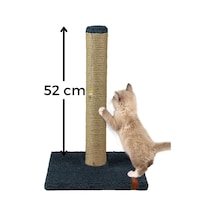 52cm Lüx Tırmalama Tahtası Catnipli Jüt Tırmalama Antrasit Minder Yüzey