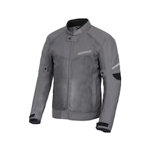 Scoyco Jk118 Motosiklet Montu Yazlık Fileli Dayanıklı Kanvas Kumaş Motorcu Mont Gri