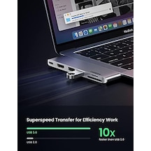 Pro Air İçin Thunderbolt 3 Type-c Hdmı Usb 3.0 Tf Sd Kart Okuyucu Hub Adaptör 01