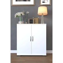 Kzy 4 Bölmeli Ayakkabılık Beyaz