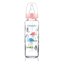 Bebedor B-31302 Desenli Cam Biberon 250 ML Pembe