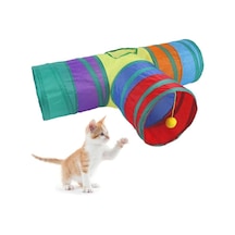 Üç Yollu Tünel Kedi Oyuncağı