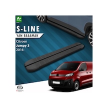S-dizayn Citroen Jumpy 3 Kısa Şase S-line Siyah Yan Basamak 213 Cm 2016 Üzeri A+ Kalite
